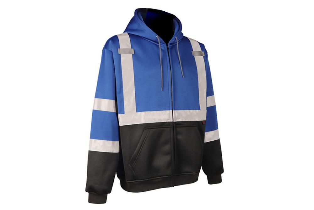 Picture of GSS Safety Blue Zip-Up Hooded Sweatshirt