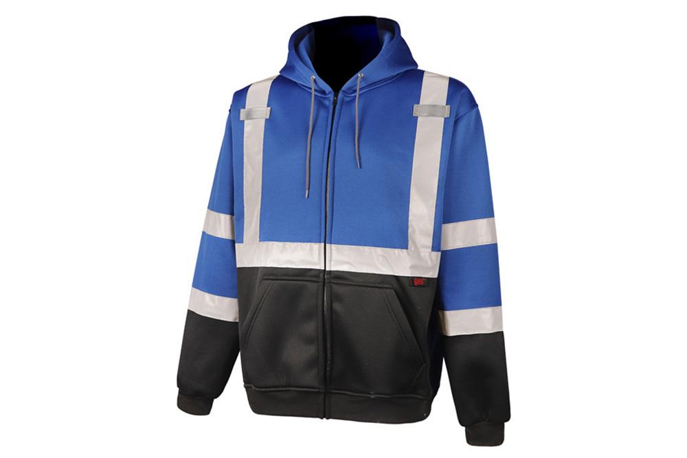 Picture of GSS Safety Blue Zip-Up Hooded Sweatshirt