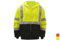 Picture of GSS Safety Class 3 Full Zipper Hooded Sweatshirt with Black Bottom