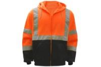 Picture of GSS Safety Class 3 Full Zipper Hooded Sweatshirt with Black Bottom