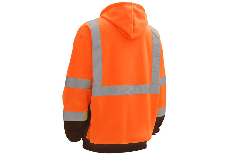 Picture of GSS Safety Class 3 Full Zipper Hooded Sweatshirt with Black Bottom