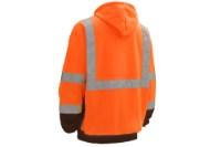 Picture of GSS Safety Class 3 Full Zipper Hooded Sweatshirt with Black Bottom