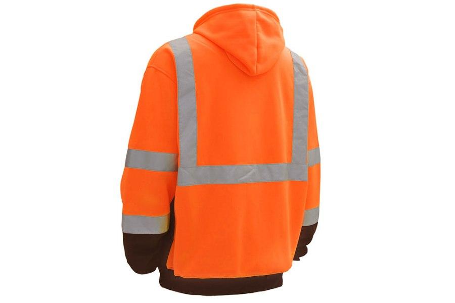 Picture of GSS Safety Class 3 Full Zipper Hooded Sweatshirt with Black Bottom