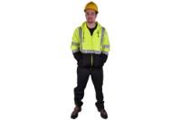 Picture of GSS Safety Class 3 Full Zipper Hooded Sweatshirt with Black Bottom