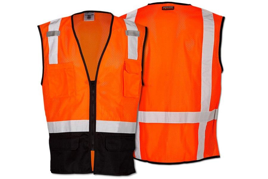 Picture of Kishigo Class 2 Black Bottom Mesh Vest