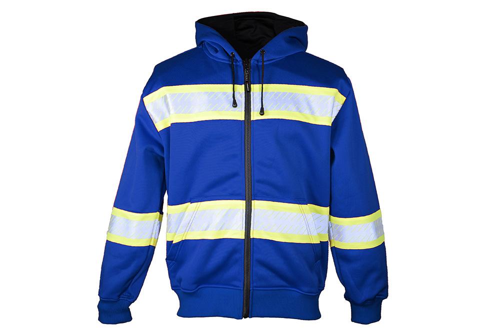 Picture of Kishigo Enhanced Visibility Heavyweight Full-Zip Hooded Sweatshirt