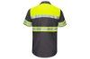 Picture of Red Kap Hi-Visibility Colorblock Ripstop Short Sleeve Work Shirt