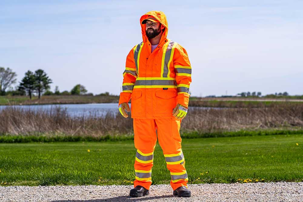 Picture of Tough Duck Safety Heavy Rain Jacket