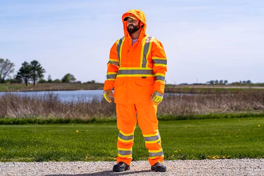 Picture of Tough Duck Safety Heavy Rain Jacket