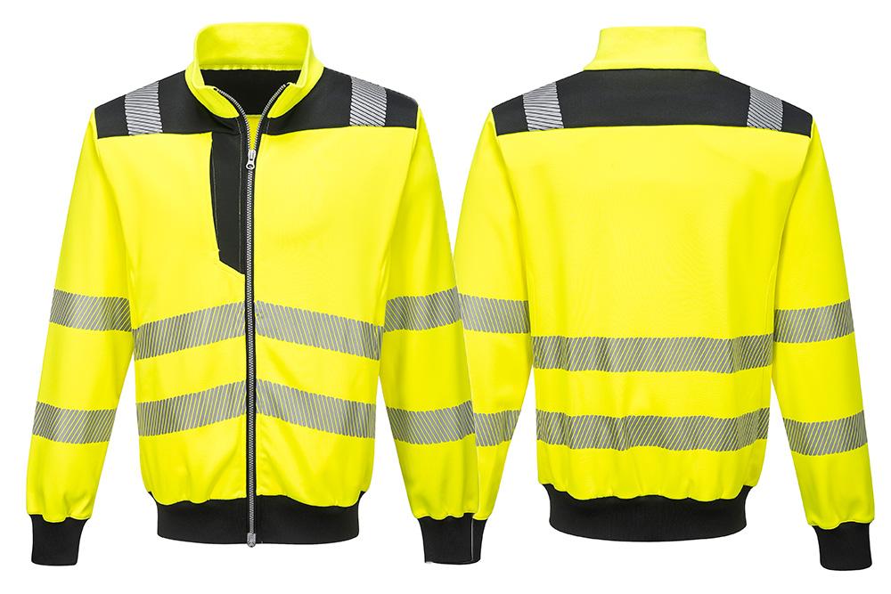 Picture of Portwest Hi-Vis Zip-Up Sweatshirt