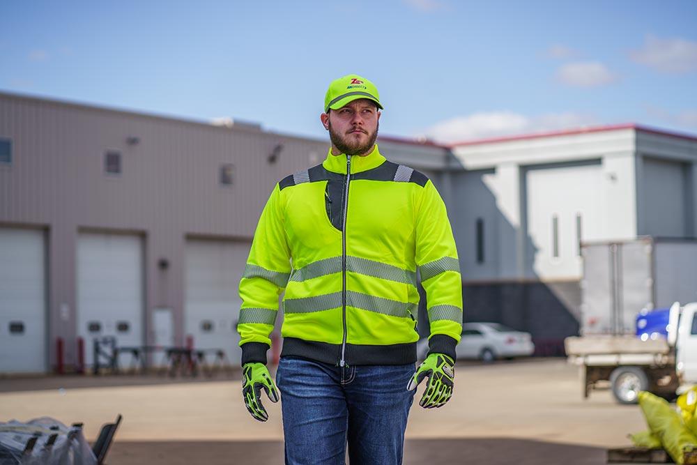 Picture of Portwest Hi-Vis Zip-Up Sweatshirt