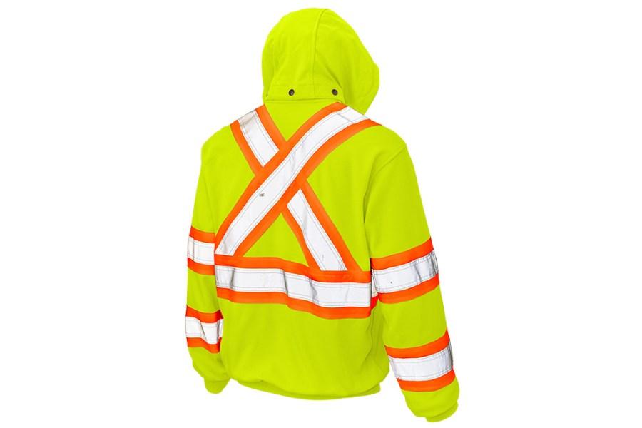 Tough Duck Safety Unlined Full-Zip Hooded Sweatshirt Alternate View