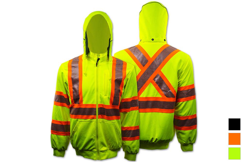 Picture of Tough Duck Safety Thermal Lined Safety Zip-Up Hoodie