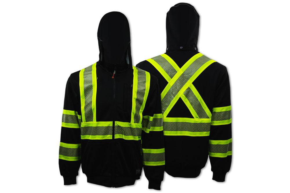 Picture of Tough Duck Safety Thermal Lined Safety Zip-Up Hoodie