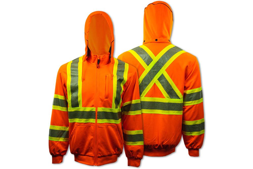 Picture of Tough Duck Safety Thermal Lined Safety Zip-Up Hoodie