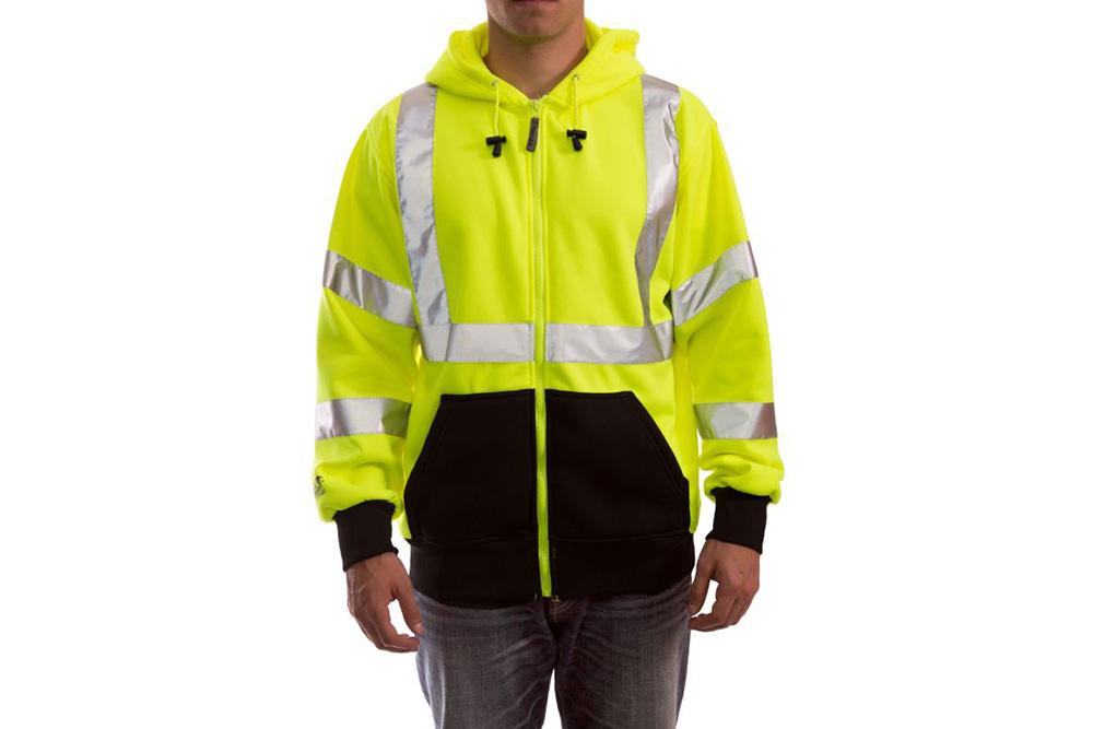 Picture of Tingley Class 3 Black Pocket Full-Zip Hooded Sweatshirt