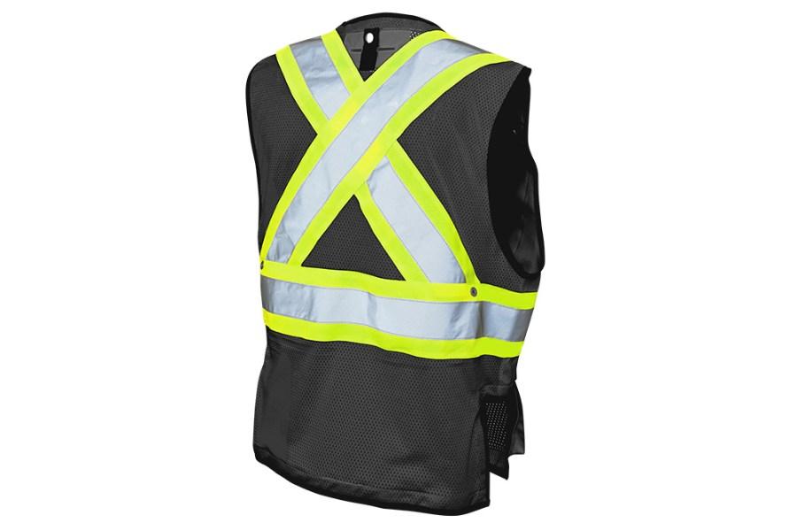 Tough Duck Safety Harness Compatible Safety Vest Feature Close-up