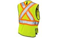 Tough Duck Safety Harness Compatible Safety Vest Close Up Detail