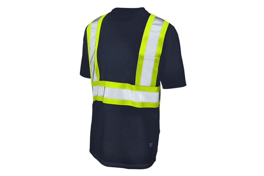 Tough Duck Safety Short Sleeve Safety T-Shirt w/ Pocket Close Up Detail