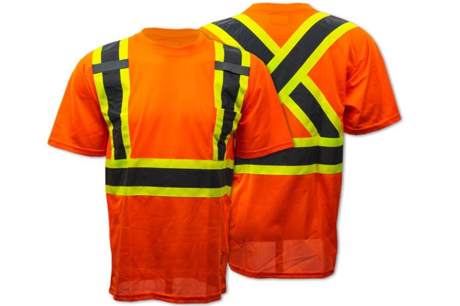 Tough Duck Safety Short Sleeve Safety T-Shirt w/ Pocket Close Up Detail