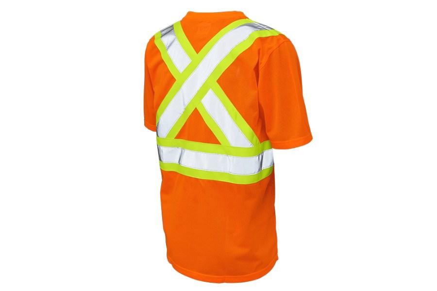 Tough Duck Safety Short Sleeve Safety T-Shirt w/ Pocket Feature Close-up