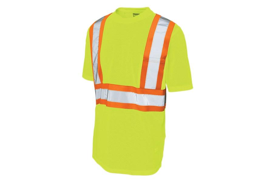 Tough Duck Safety Short Sleeve Safety T-Shirt w/ Pocket Close Up Detail