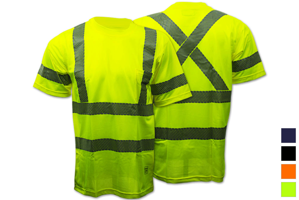 Picture of Tough Duck Safety Short Sleeve Safety Segmented Stripes T-Shirt
