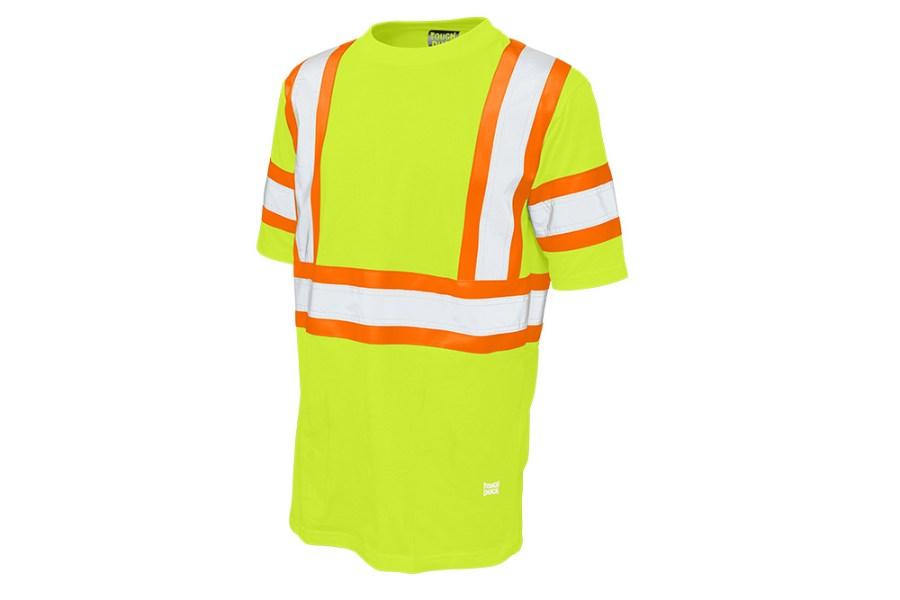 Tough Duck Safety Short Sleeve Cotton T-Shirt Feature Close-up