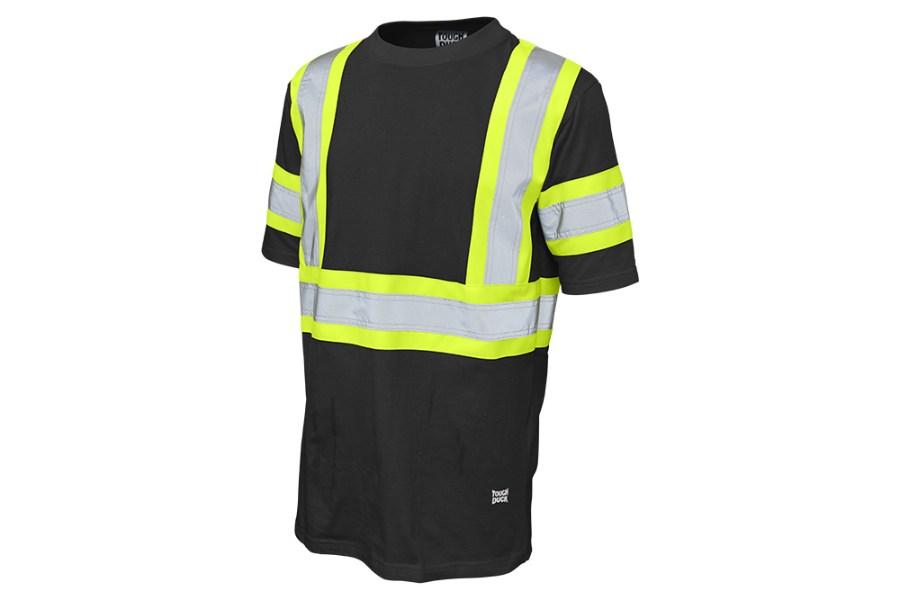 Tough Duck Safety Short Sleeve Cotton T-Shirt Feature Close-up