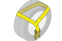 Picture of AW Direct Tow Pro Crossover Wheel Lift Tie-Down Strap with Twisted Snap Hook