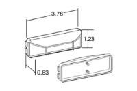 Picture of Truck-Lite Rectangular Male Pin Marker Clearance Light