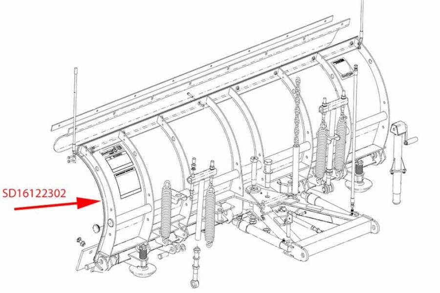 Picture of SnowDogg Moldboard Frame TE 80