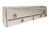 Picture of Buyers T-Handle Diamond Tread Aluminum Contractor Truck Box w/ 2 Drawers