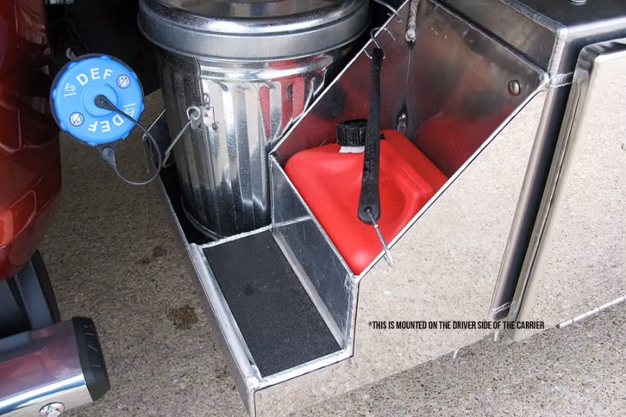 Picture of Zip's Custom Gas & Garbage Can Holder w/ Step