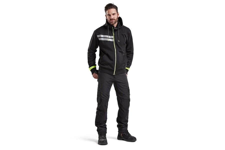 Picture of Blaklader Enhanced Visibility Zip-Up Sweatshirt
