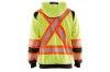 Picture of Blaklader Hi-Vis Zip-Up Sweatshirt with Contrasting Tape