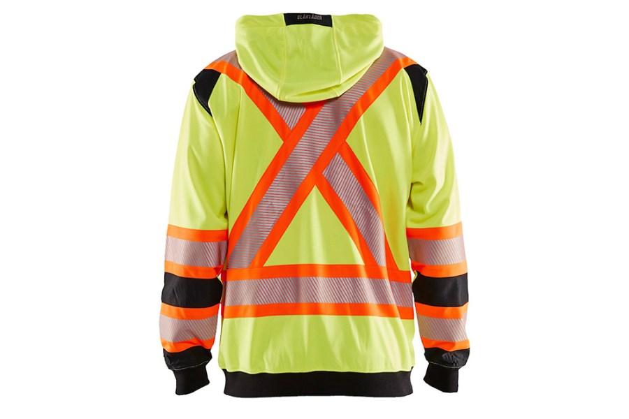 Picture of Blaklader Hi-Vis Zip-Up Sweatshirt with Contrasting Tape