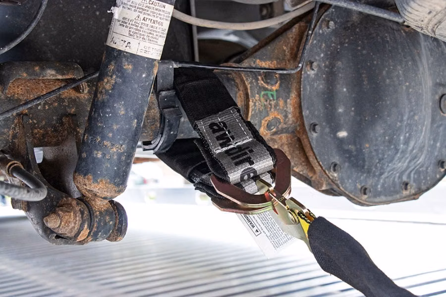 AW Direct Axle Strap with Keyhole, 2"W x 24"L Additional Angle