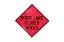 Picture of Sign and Safety Equipment Pink Retroreflective Vinyl "Right / Left Lane Closed Ahead" Roll-Up Sign