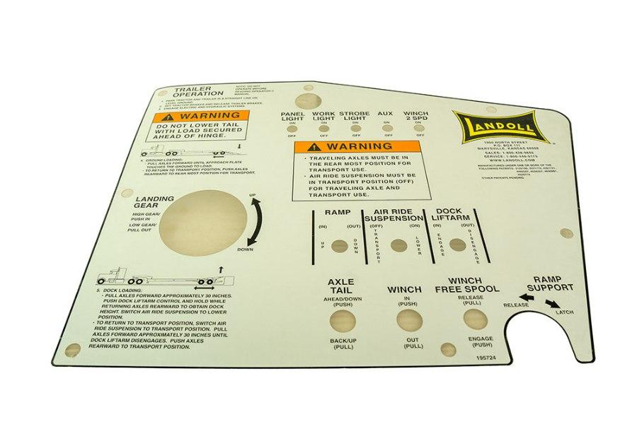 Picture of Landoll 900 Placard Control Panel