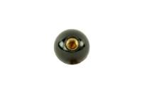 Picture of Landoll Knob Black 1" Round M8X1.25Thd