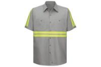 Picture of Red Kap Enhanced Visibility Short Sleeve Cotton Work Shirt