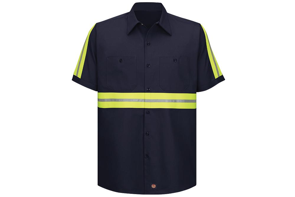 Picture of Red Kap Enhanced Visibility Short Sleeve Cotton Work Shirt
