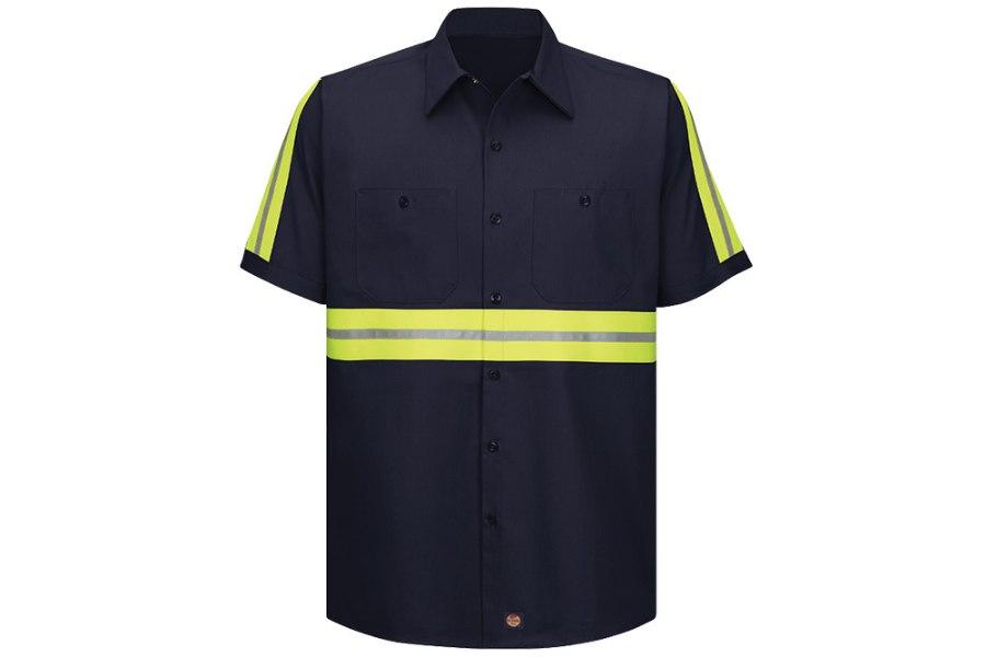 Picture of Red Kap Enhanced Visibility Short Sleeve Cotton Work Shirt