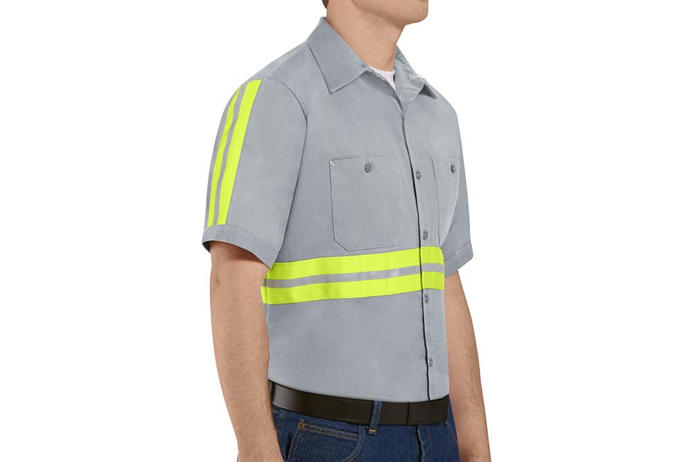 Picture of Red Kap Enhanced Visibility Short Sleeve Cotton Work Shirt