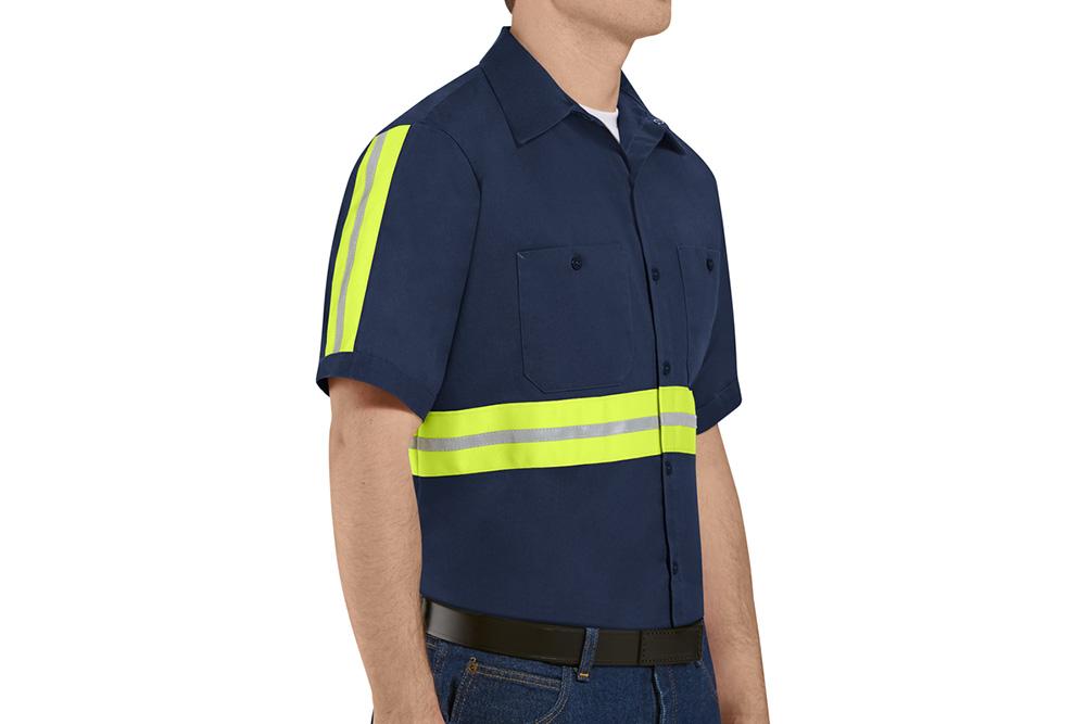 Picture of Red Kap Enhanced Visibility Short Sleeve Cotton Work Shirt