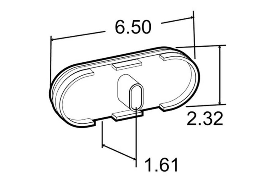 Picture of Truck-Lite Oval 36 Diode Super 60 Series Metalized Strobe Light