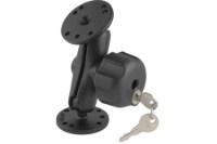 RAM Mounts 1" Ball Mount With 2/2.5" Round Bases and Locking Knob