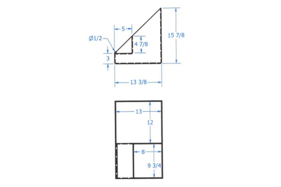 Zip's Custom Gas & Garbage Can Holder w/ Step Additional Angle