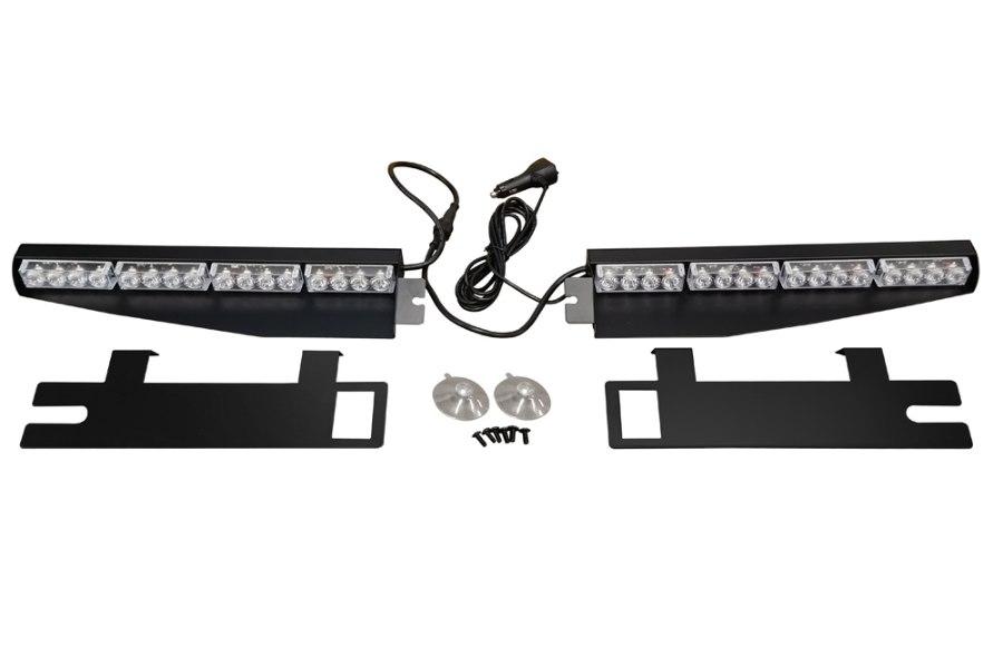 Picture of Race Sport - White / Amber Strobing Hi power LED Beacon Visor